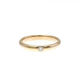 Harry Winston Wedding Band Ring 1P Diamond Pink Gold (18K) Fashion Diamond Band